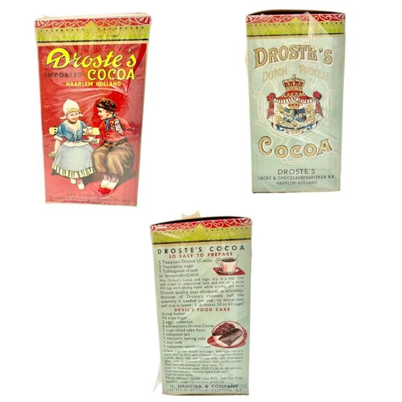 Vintage Droste Chocolates Set Of 7 Chocolate Tins and Boxes Holland Collectibles - Picture 5 of 8